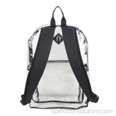 Eastsport Multi-Purpose Clear Backpack with Front Pocket, Adjustable Straps and Lash Tab 567669647